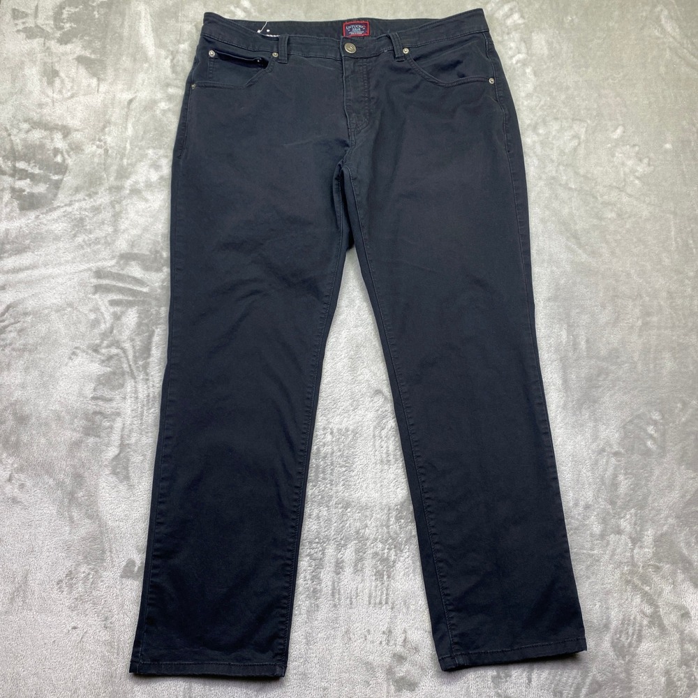 UNTUCKit Straight Fit Pants Mens 36 Dark Gray Cotton Blend Casual Chinos Prepppy